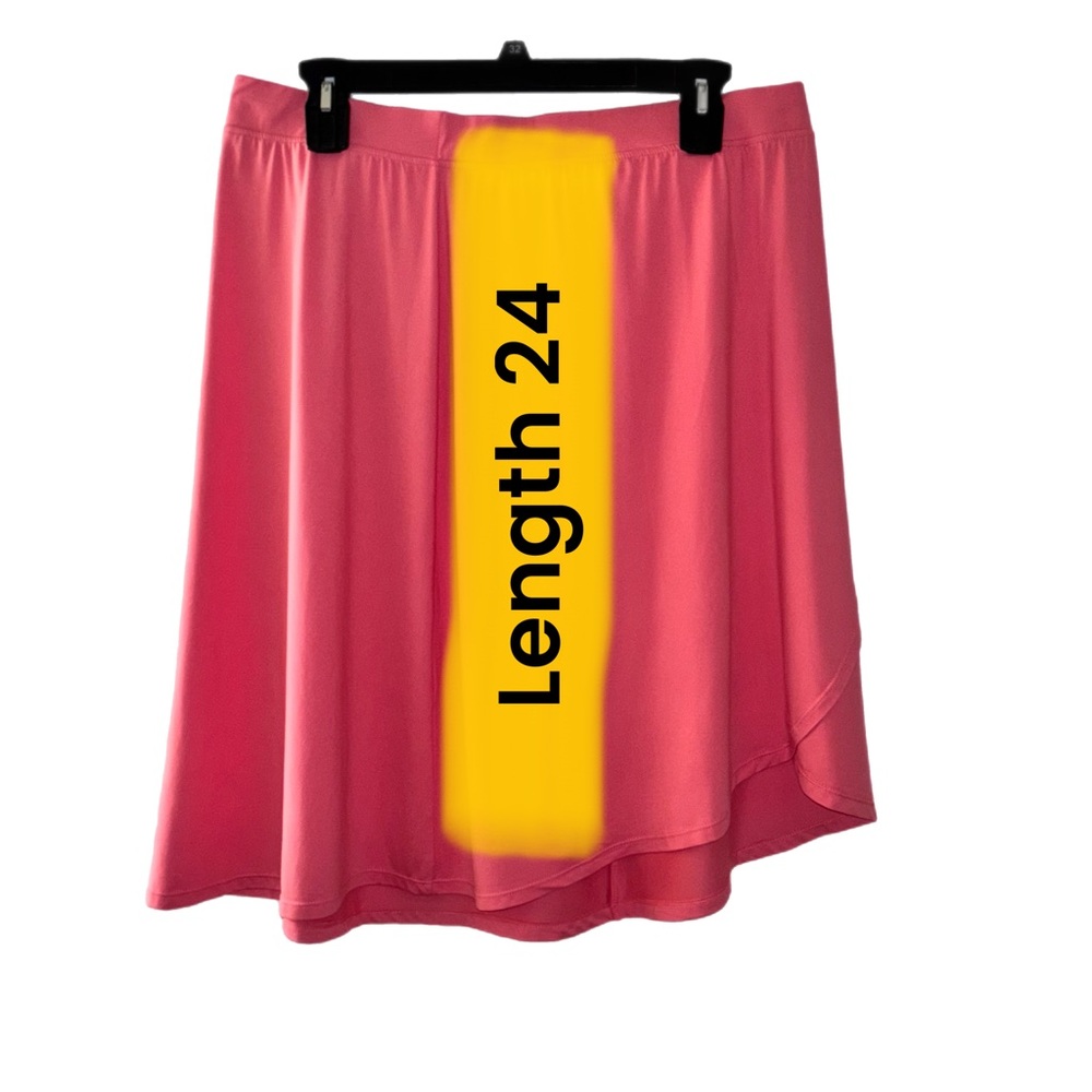 Cuddl Duds Chic Coral Women's Midi Skirt NWOT - Picture 8 of 8
